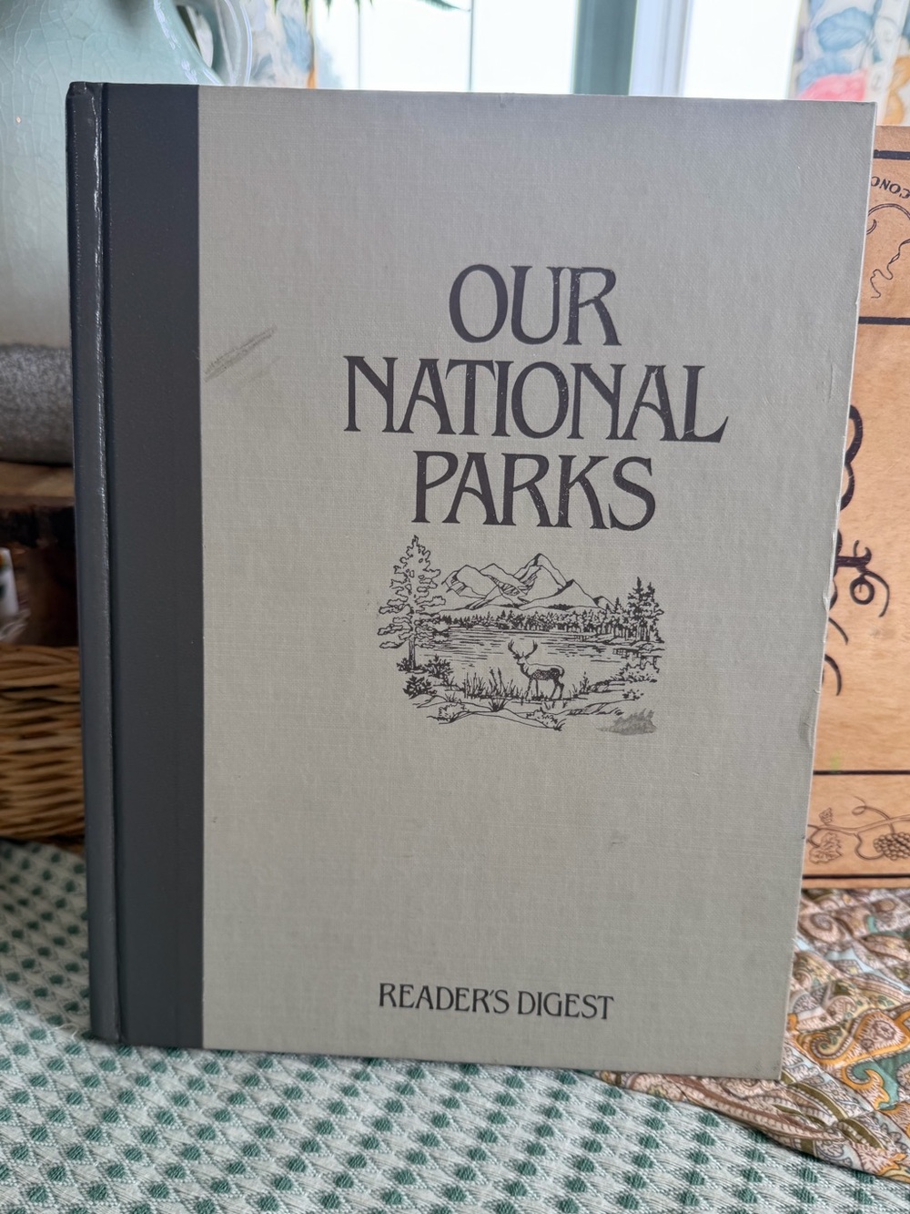 Vintage Reader's Digest "Our National Parks" Hardcover Book - Gray Cover
